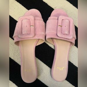 j crew suede flat sandals - size 7.5